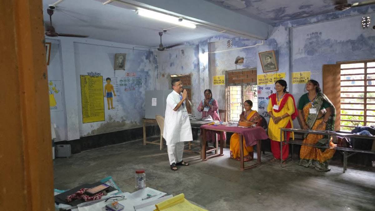 নন্দীগ্রামে শান্ত ভোটের মাঝে শেষ মুহূর্তে অশান্তির ছায়া