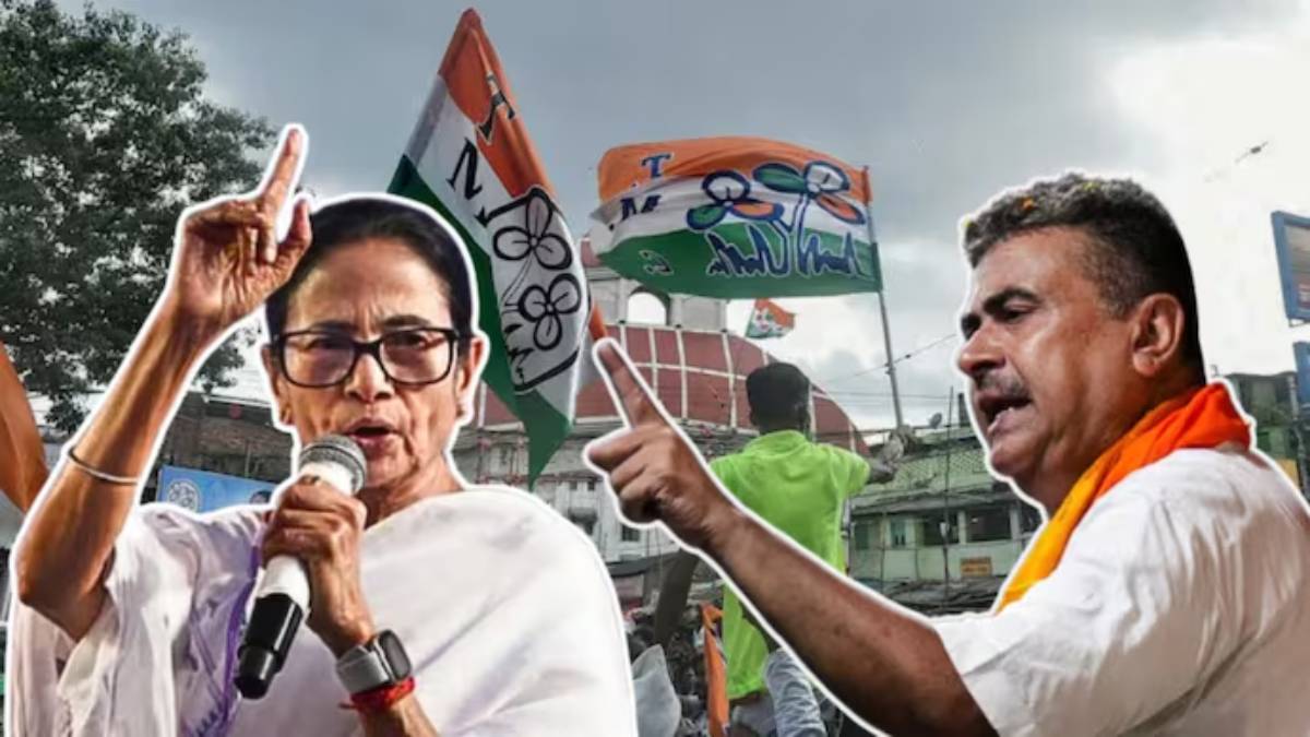 ‘ভরকেন্দ্র’ ভবানীপুরে মুখোমুখি মমতা-শুভেন্দু