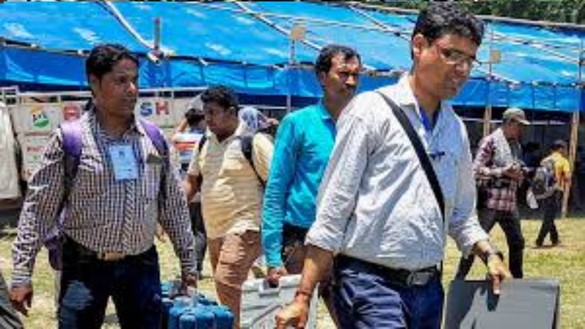 জঙ্গলমহলে শান্তিপূর্ণ ভোটের ছবি