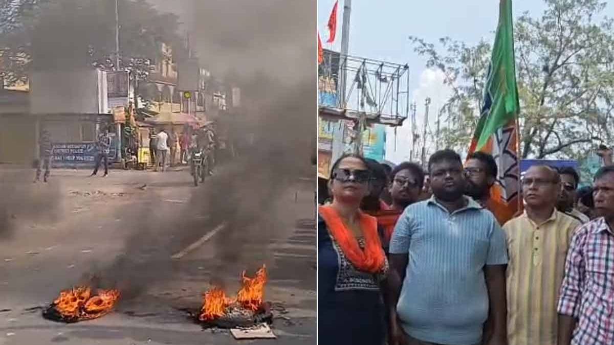শুভেন্দুর আপ্তসহায়ক খুনে দিকে দিকে বিজেপির বিক্ষোভ
