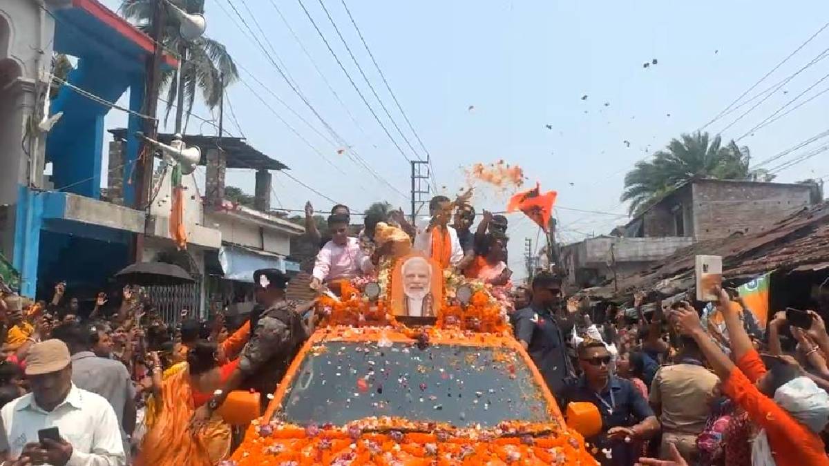 ফলতায় প্রচারে ১৫ কিমি রোড শো শুভেন্দুর
