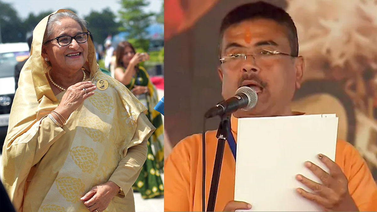 শুভেন্দু অধিকারীকে অভিনন্দন শেখ হাসিনার
