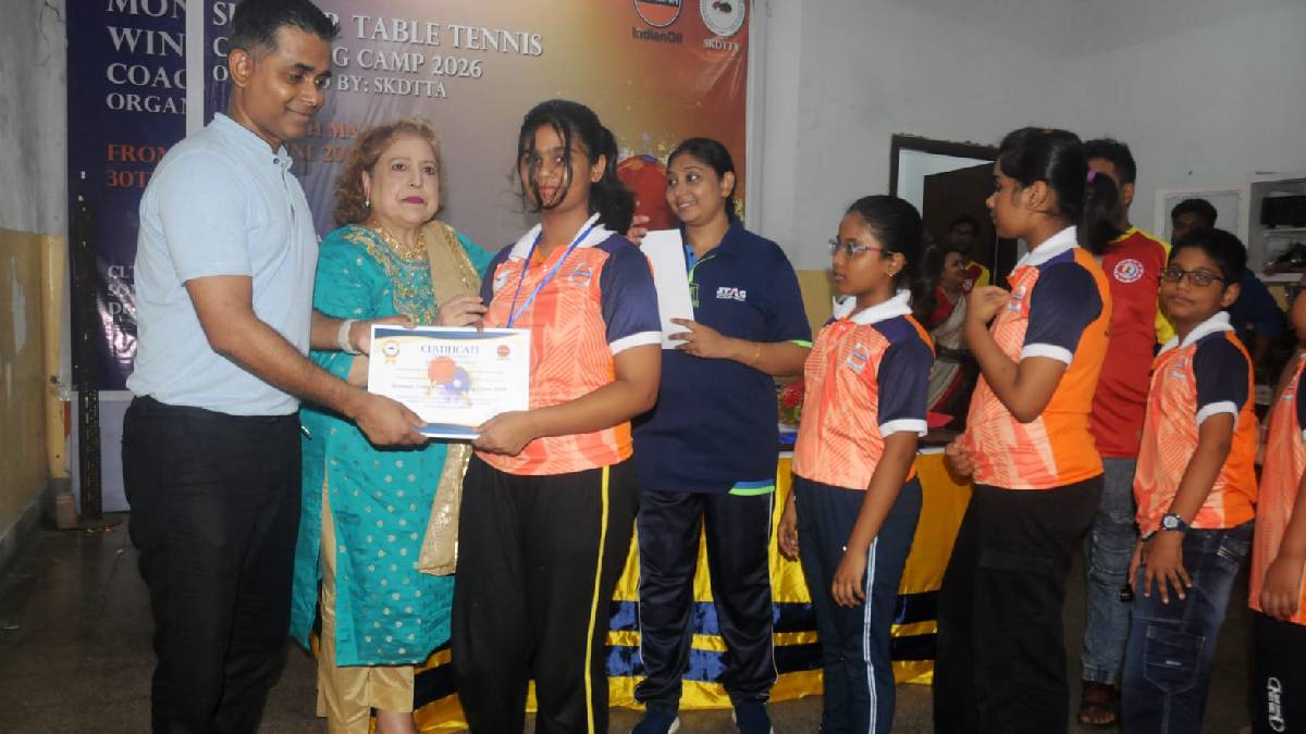 শেষ হল চল্লিশতম গ্রীষ্মকালীন টেবিল টেনিস প্রশিক্ষণ শিবির