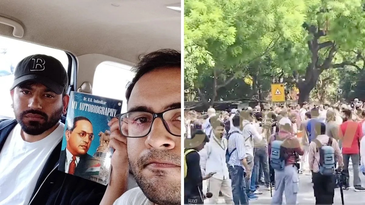 দিল্লির যন্তর মন্তরে কোকরোচ পার্টির বিক্ষোভ সমাবেশ