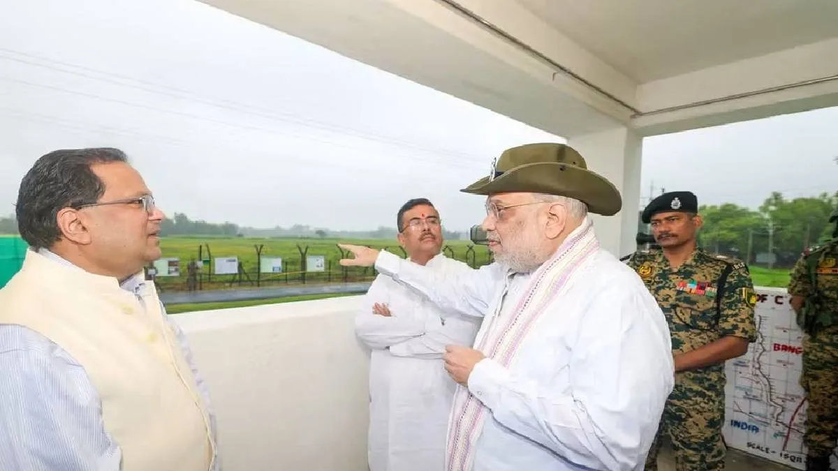 উত্তরকন্যায় উচ্চপর্যায়ের বৈঠকে অমিত শাহ, সীমান্ত পরিদর্শনে স্বরাষ্ট্রমন্ত্রীর সঙ্গী মুখ্যমন্ত্রী