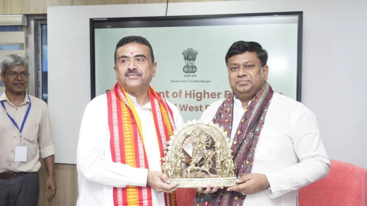বিকাশ ভবনে প্রথম পা রাখলেন শুভেন্দু অধিকারী