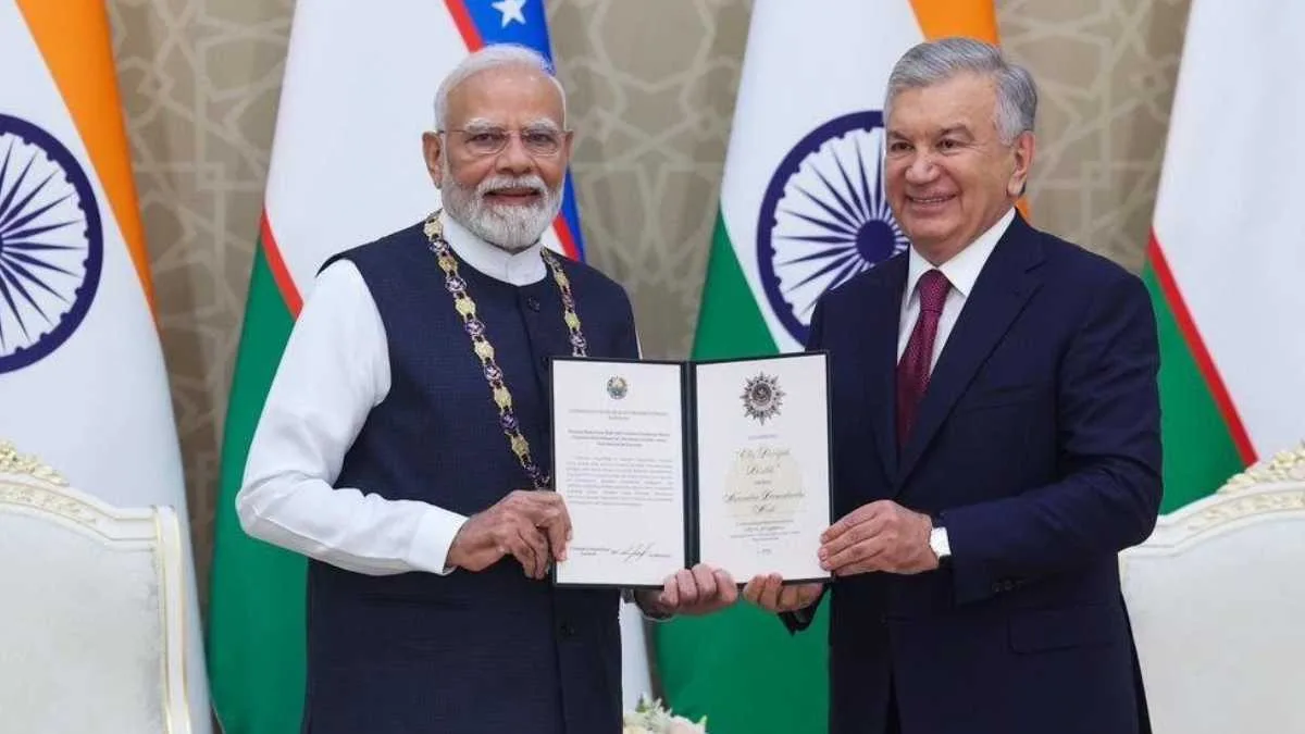 মোদীকে উজবেকিস্তানের সর্বোচ্চ রাষ্ট্রীয় সম্মান, ইউরেনিয়াম চুক্তি থেকে ভিসামুক্ত প্রবেশ—দু’দেশের সম্পর্কে নতুন অধ্যায়
