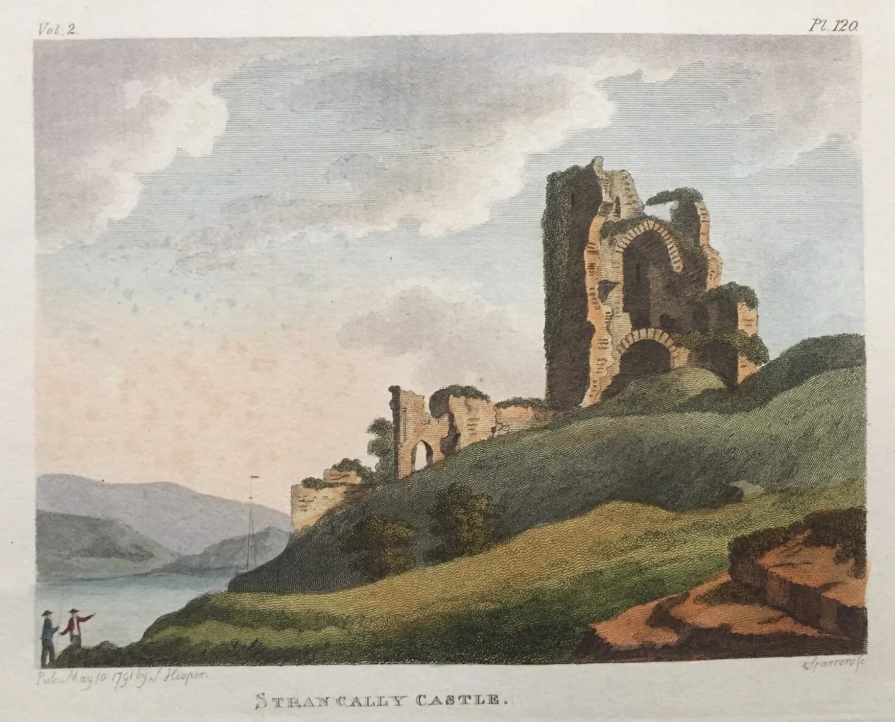 The Ruins Of Old Strancally Castle By Francis Grose @commons.wikimedia.org
