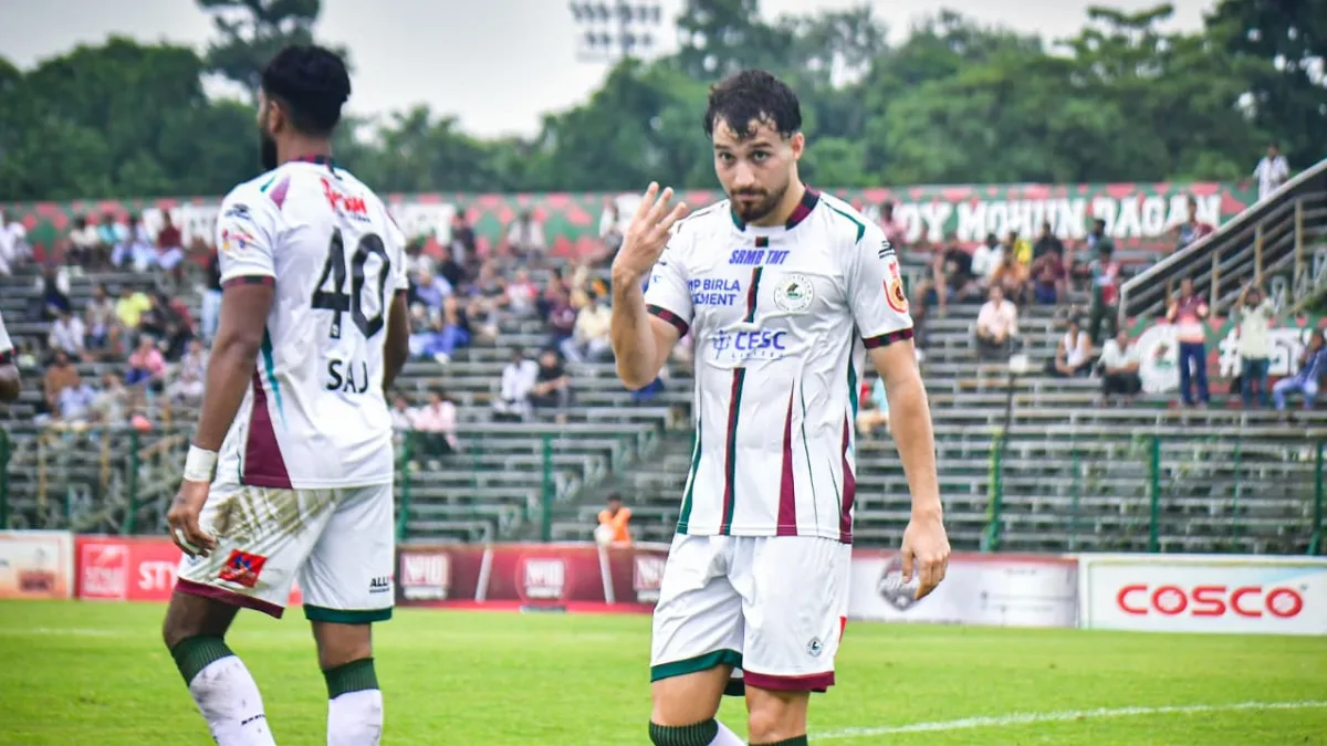 সুহেলের হ্যাটট্রিক, রণজয়ের লাল কার্ড ব্যারেটোর জর্জকে হাফ ডজন গোল দিল মোহনবাগান