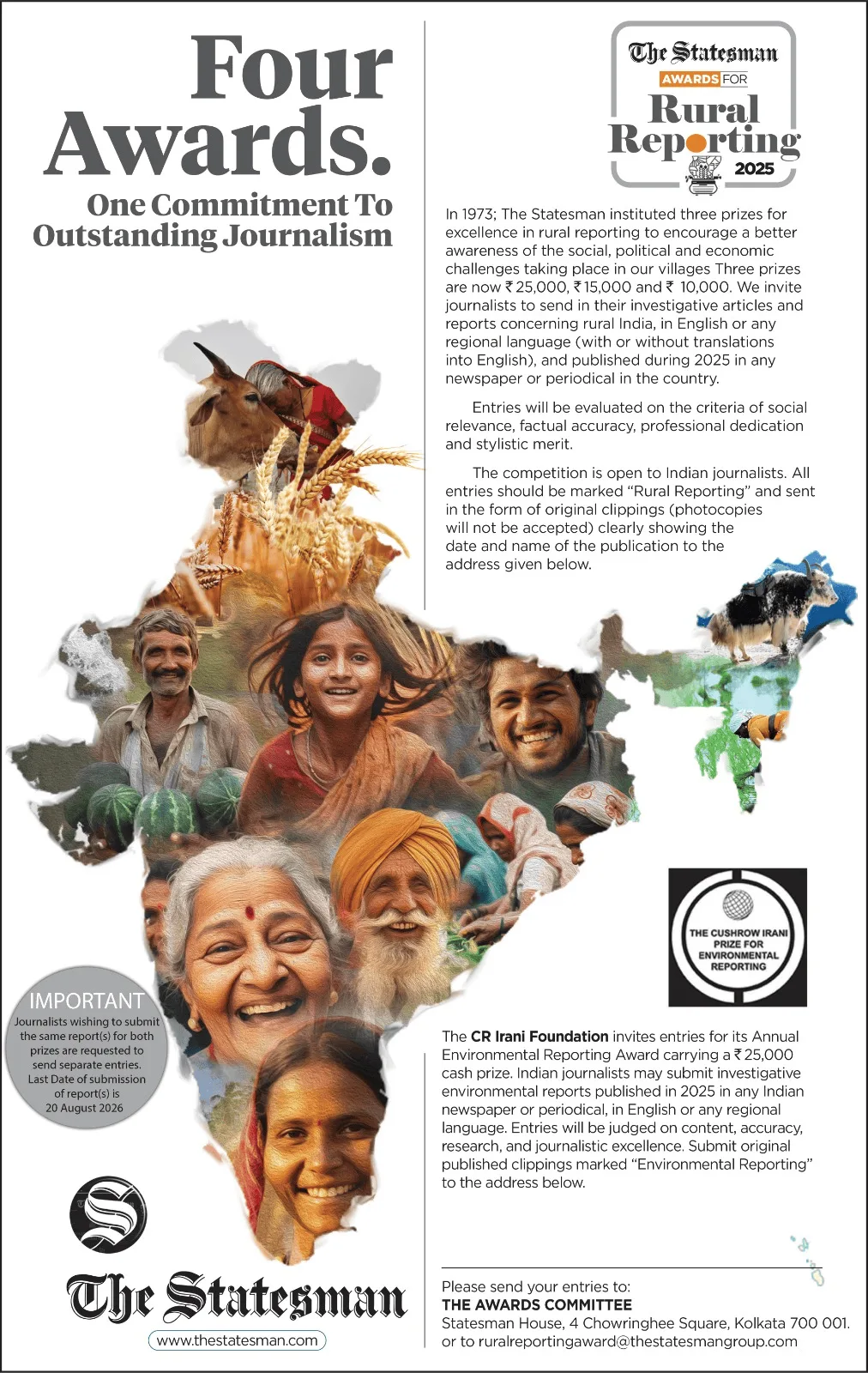 Four Awards By The Statesman