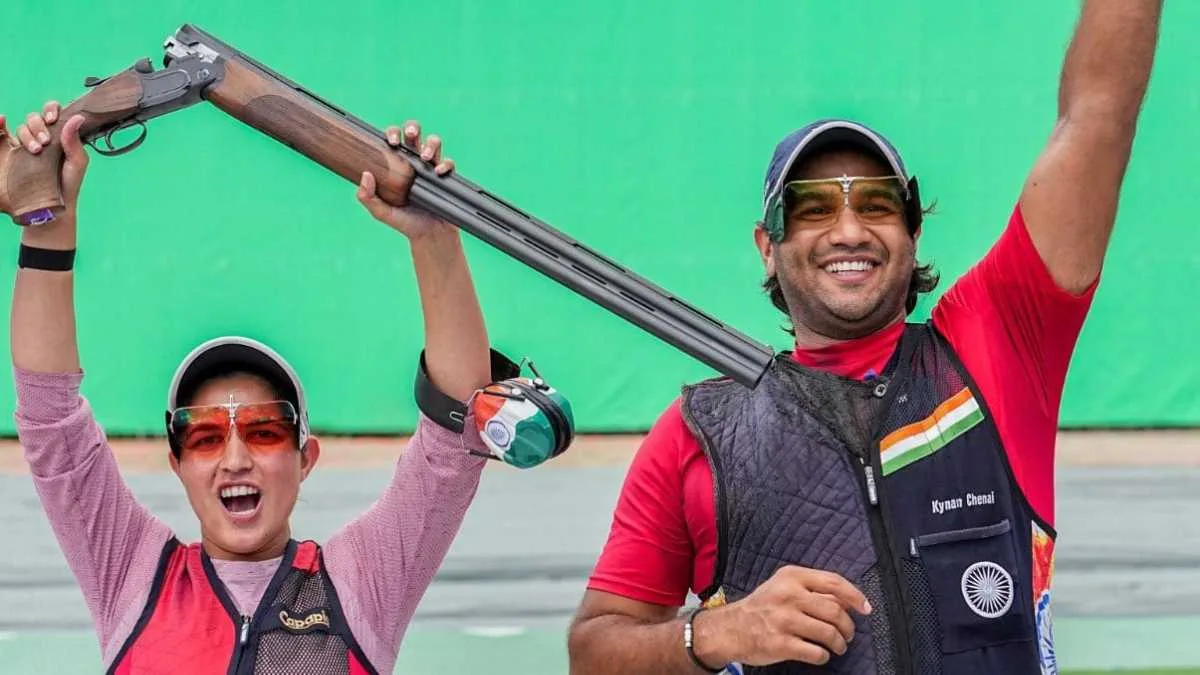 এশিয়ান গেমসে জোড়া সোনা, ট্র্যাপ মিক্সড টিমে নতুন এশিয়ান রেকর্ড নীরু-কিনানের