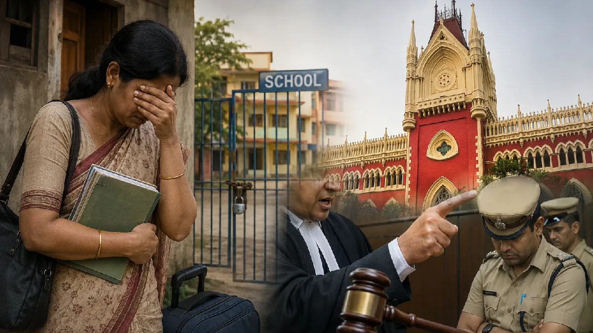 ‘ভয়ে ঘরছাড়া শিক্ষিকা, স্কুলেও যেতে পারছেন না’, পুলিশকে তীব্র ভর্ৎসনা হাইকোর্টের