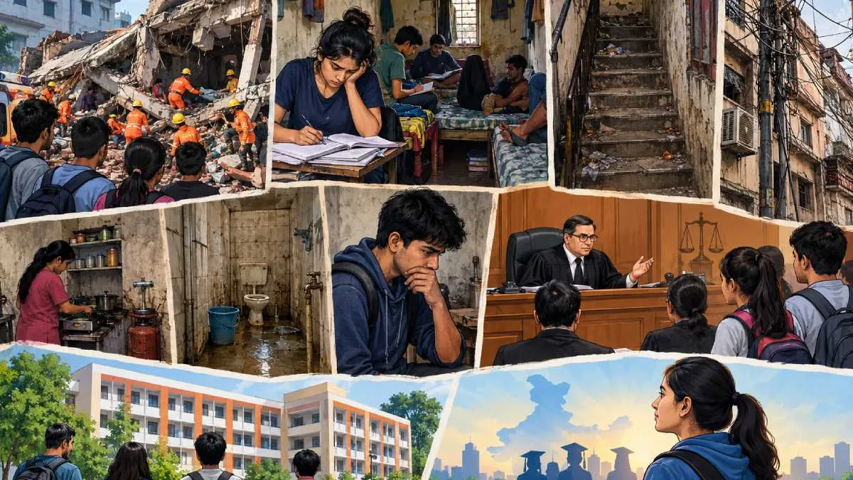 ‘জেলে থাকার মতোই জীবন’, দিল্লির অস্বাস্থ্যকর হস্টেল নিয়ে সরব পড়ুয়ারা