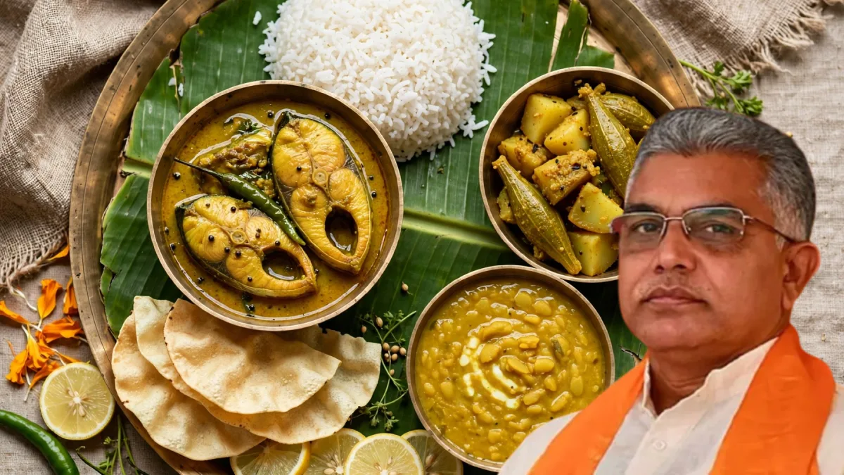‘আমি তো মাছ ছাড়া…’, দুর্গাপুজোয় আমিষ খাওয়া নিয়ে সাফ দাবি দিলীপের