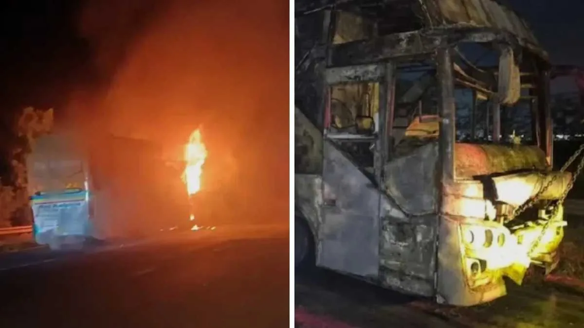 যমুনা এক্সপ্রসেওয়েতে ভয়াবহু দুর্ঘটনা, আগুনে পুড়ে মৃত ৯, জানলা দিয়ে ঝাঁপ দিয়ে প্রাণ বাঁচালেন যাত্রীরা
