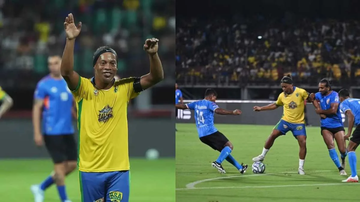 রোনাল্ডিনহো জাদু, ফার্নান্দিনহোর হ্যাটট্রিক! কোচিতে ভারতকে হারাল ব্রাজিলের কিংবদন্তিরা
