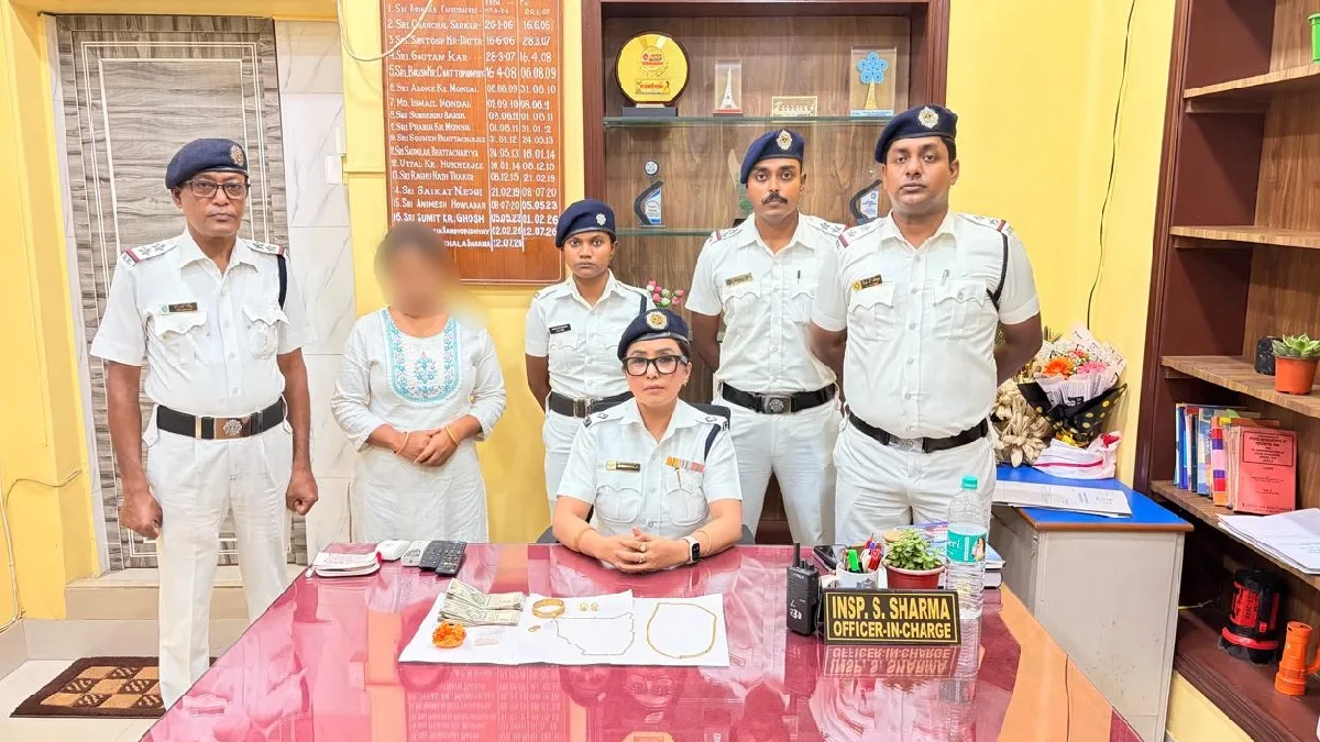 পুলিশের তৎপরতায় ২৪ ঘণ্টার মধ্যেই উদ্ধার চুরি যাওয়া সোনা ও নগদ, গ্রেপ্তার আয়াকর্মী