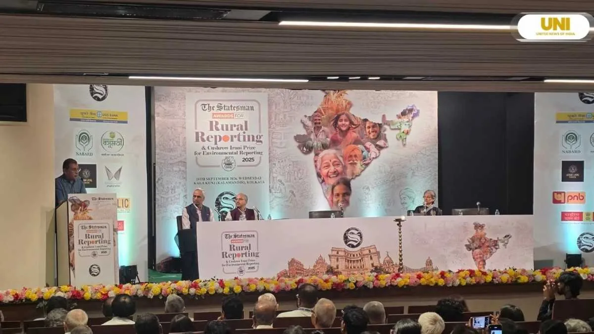 ‘দ্য স্টেটসম্যান রুরাল রিপোর্টিং অ্যাওয়ার্ডস’ ২০২৫-এ প্রথম পুরস্কার পেলেন দীপ্তি রাউত, ‘কুশরো ইরানি পুরস্কার’ পেলেন রেজি জোসেফ