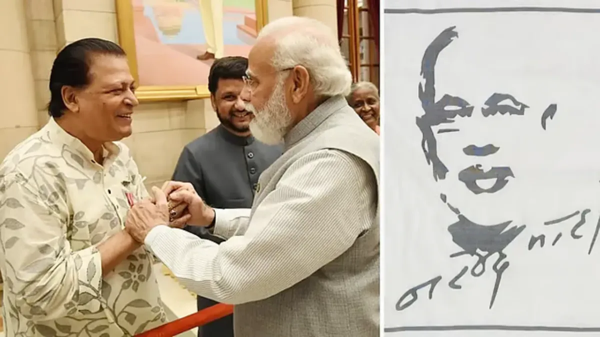 জামদানিতে মোদীর মুখ, ১০ দিনে তৈরি পদ্মশ্রী বীরেন বসাকের অনন্য শিল্পকর্ম