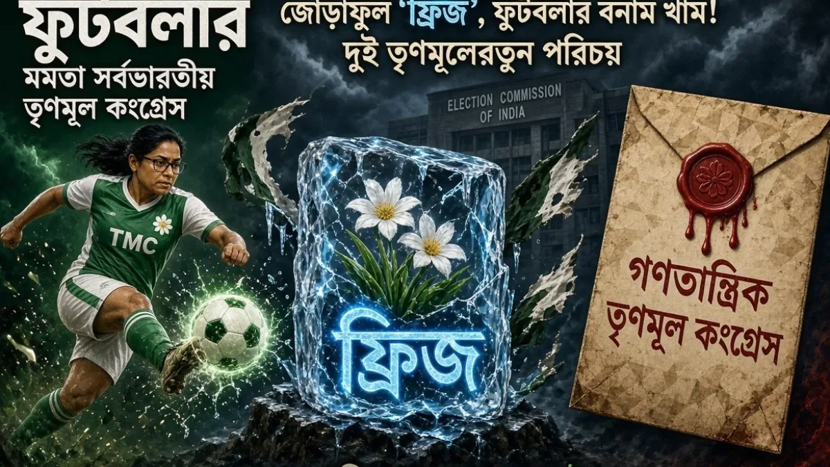 জোড়াফুল ‘ফ্রিজ’, ফুটবলার বনাম খাম! দুই তৃণমূলের নতুন পরিচয়