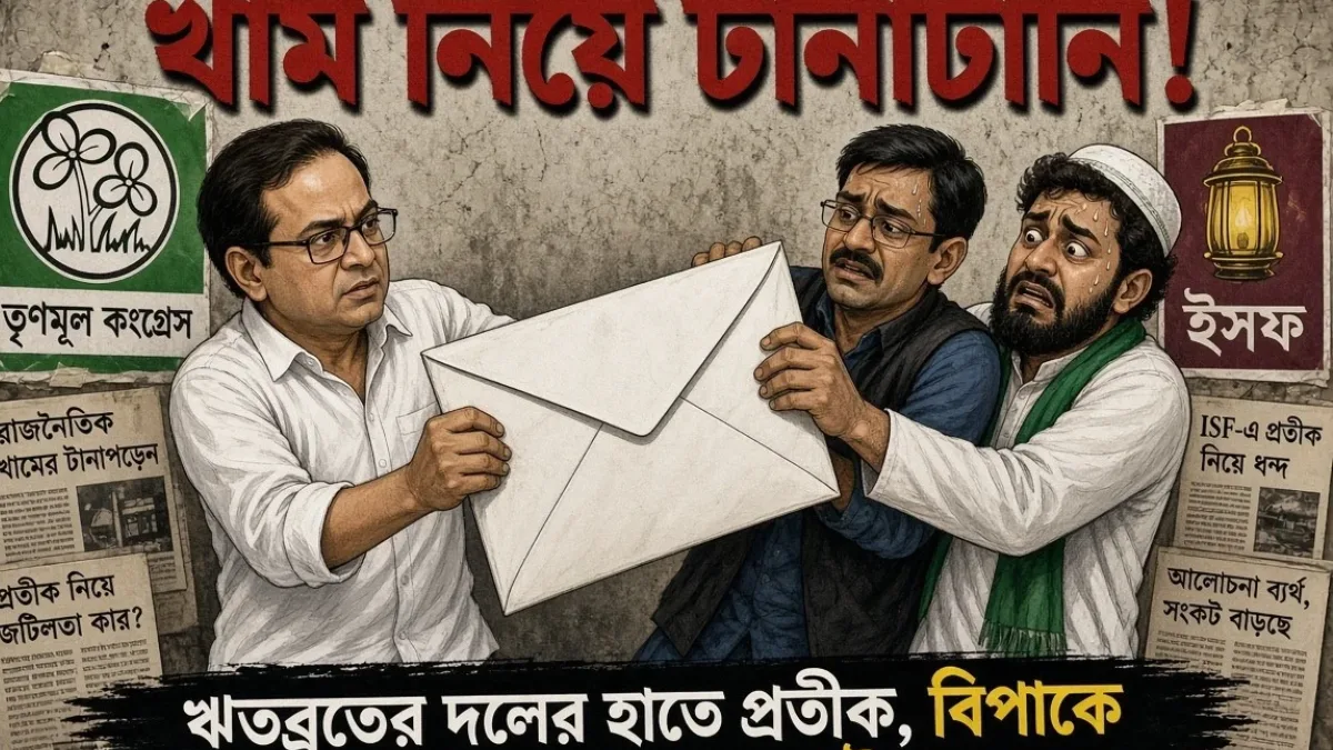 খাম নিয়ে টানাটানি! ঋতব্রতর দলের হাতে প্রতীক, বিপাকে নওশাদ-আব্বাসের আইএসএফ