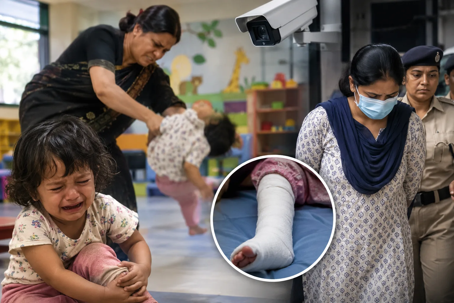 স্কুলের মধ্যে শিশুকে আছাড় মারল শিক্ষিকা, স্তম্ভিত বিদগ্ধমহল