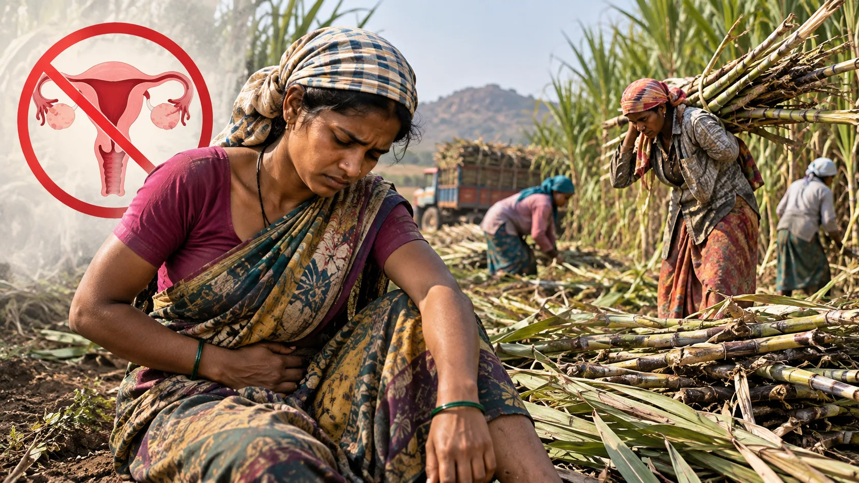 মাসিকের যন্ত্রণা এড়াতে জরায়ু বাদ, মহারাষ্ট্রের আখখেতে নারী শ্রমিকদের কঠিন বাস্তবতা
