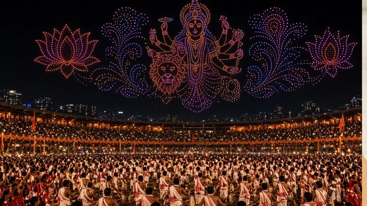 তিন হাজার ঢাক, হাজার উলুধ্বনি, ড্রোনের আলোয় মহালয়ার সন্ধ্যা মাতাবে ইডেন, বিশ্বজুড়ে দুর্গাবরণের আয়োজন