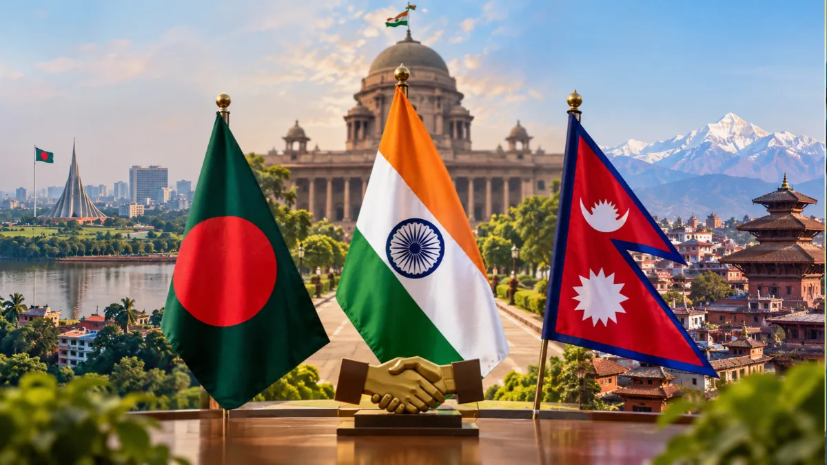 সহযোগিতার নতুন অধ্যায়ের খোঁজে দিল্লির আঙিনায় ঢাকা ও কাঠমাণ্ডু