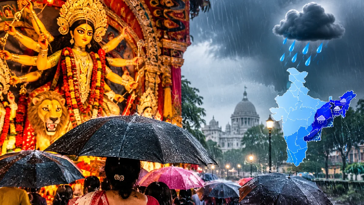 পুজোর আনন্দ মাটি হবে বৃষ্টিতে! উত্তর-দক্ষিণে আবহাওয়ার বড় আপডেট